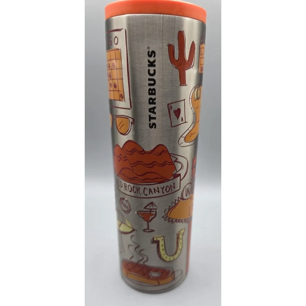 Starbucks Tumbler Las Vegas '21 Been There Series Insulated Stainless Steel 16Oz